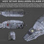 Star Galleon-class frigate ortho [New]