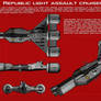 Republic light assault cruiser (Aurek) ortho [New]