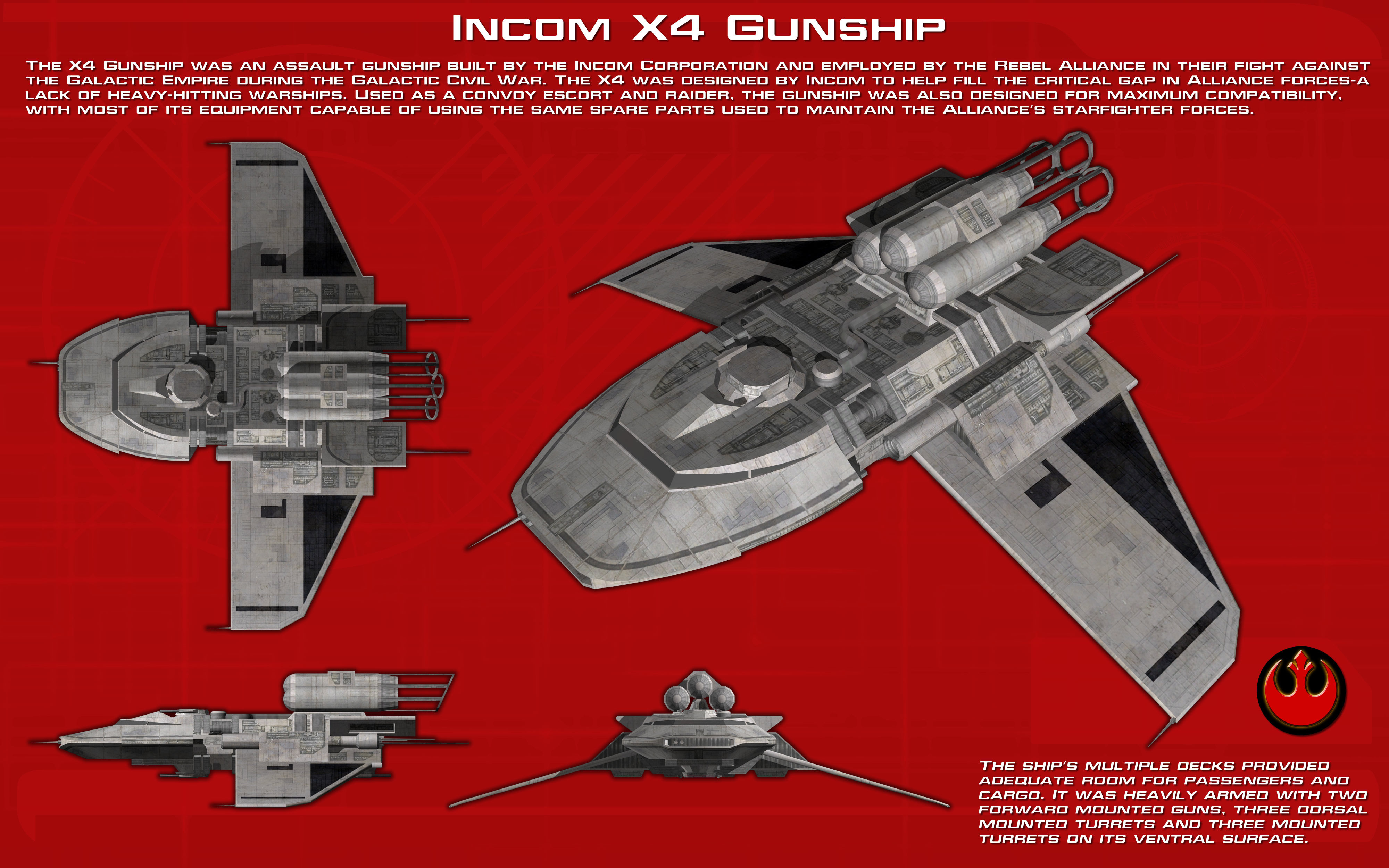 Incom X4 Gunship Ortho New By Unusualsuspex On Deviantart Incom X4 Gunship Ortho New By Unusualsuspex On Deviantart