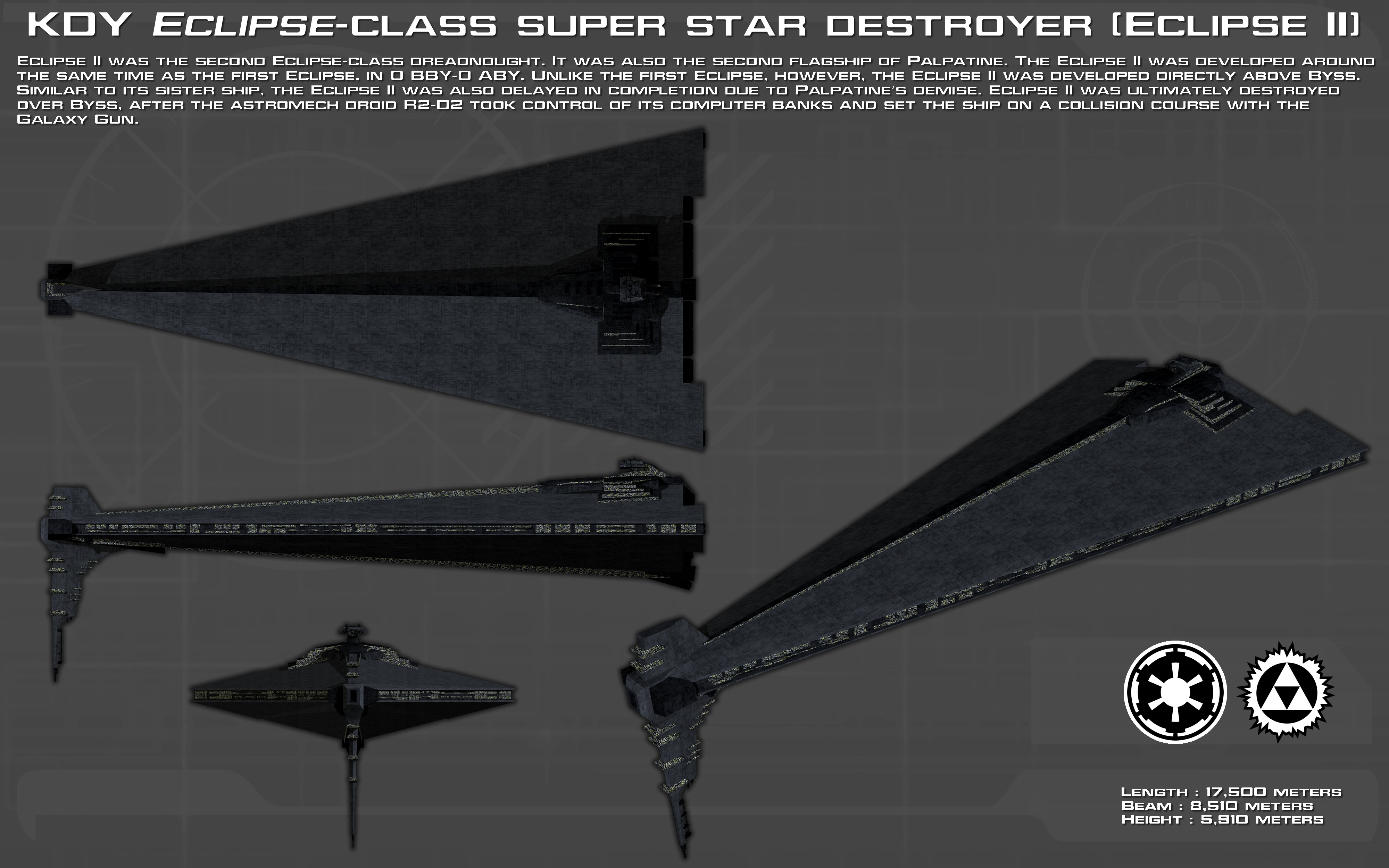 Eclipse II Super Star Destroyer ortho [New]