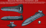 Galactic Republic transport ship ortho [New]