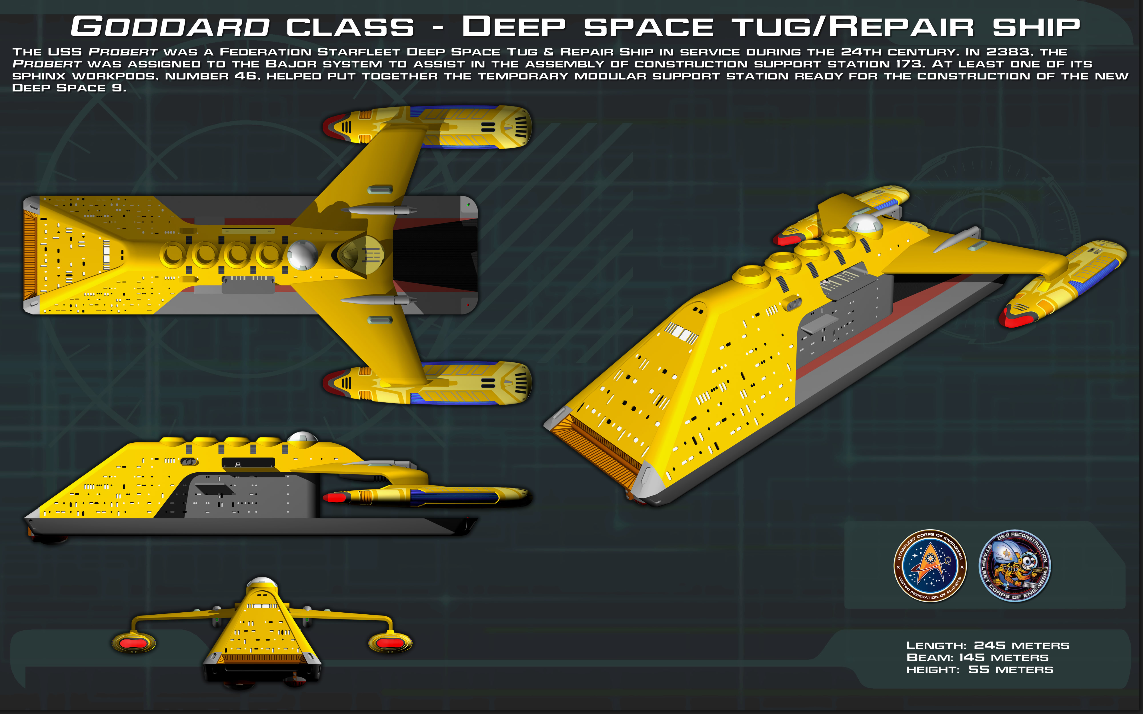 Goddard-class Deep space tug ortho [New]