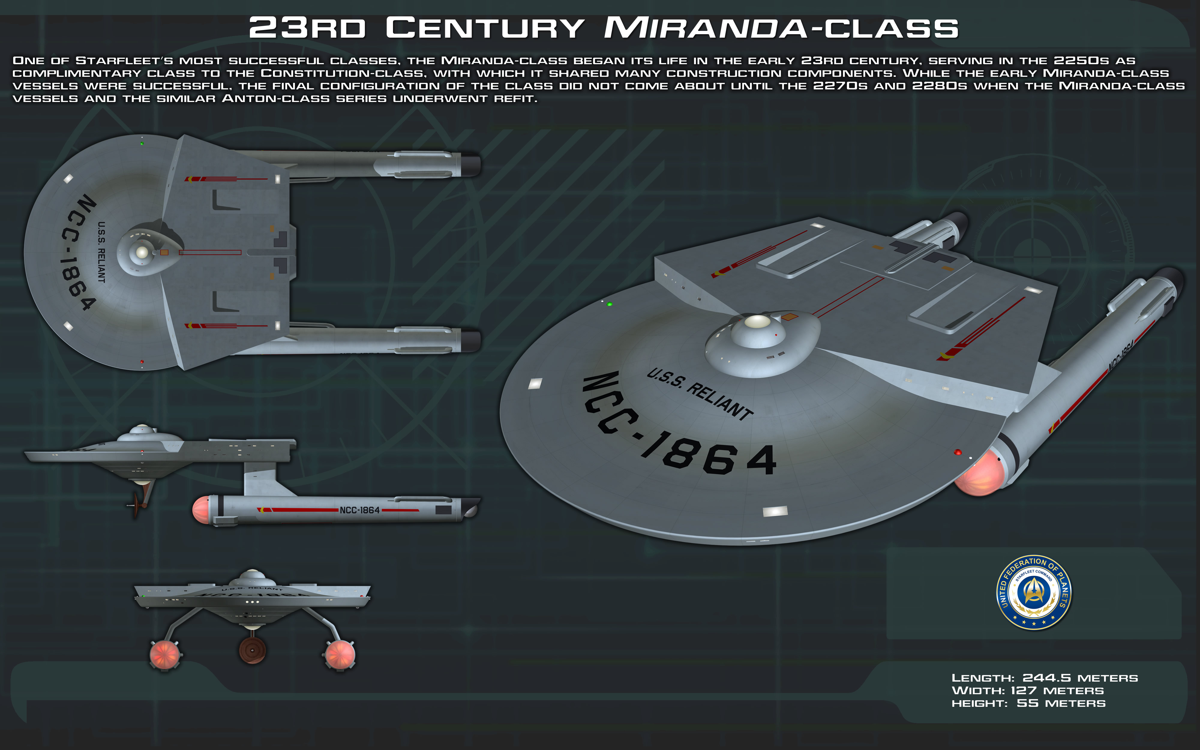 23rd Century Miranda Class ortho [New]