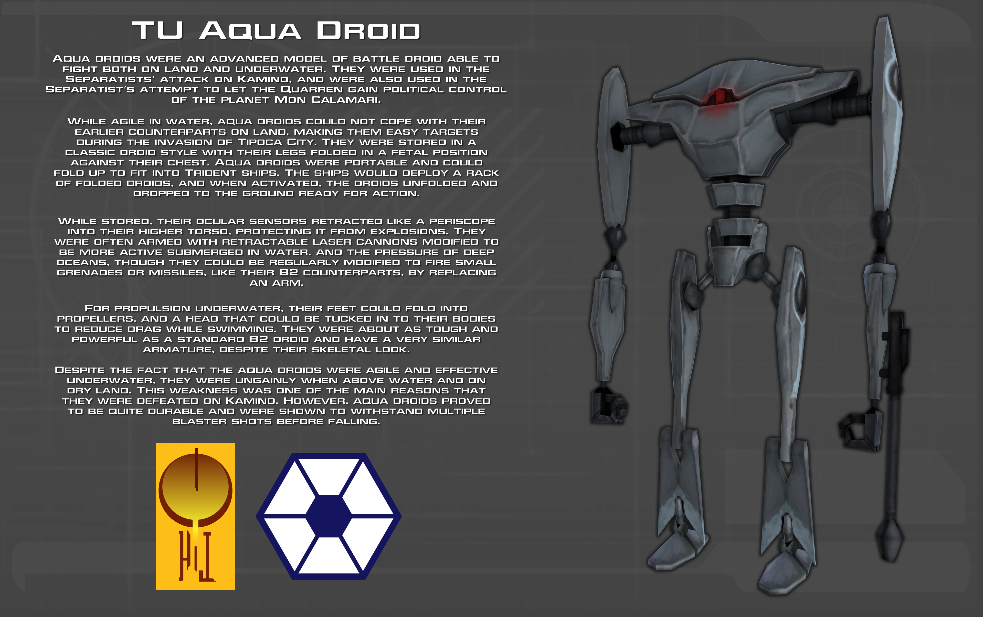 TU Aqua Droid tech readout [New]