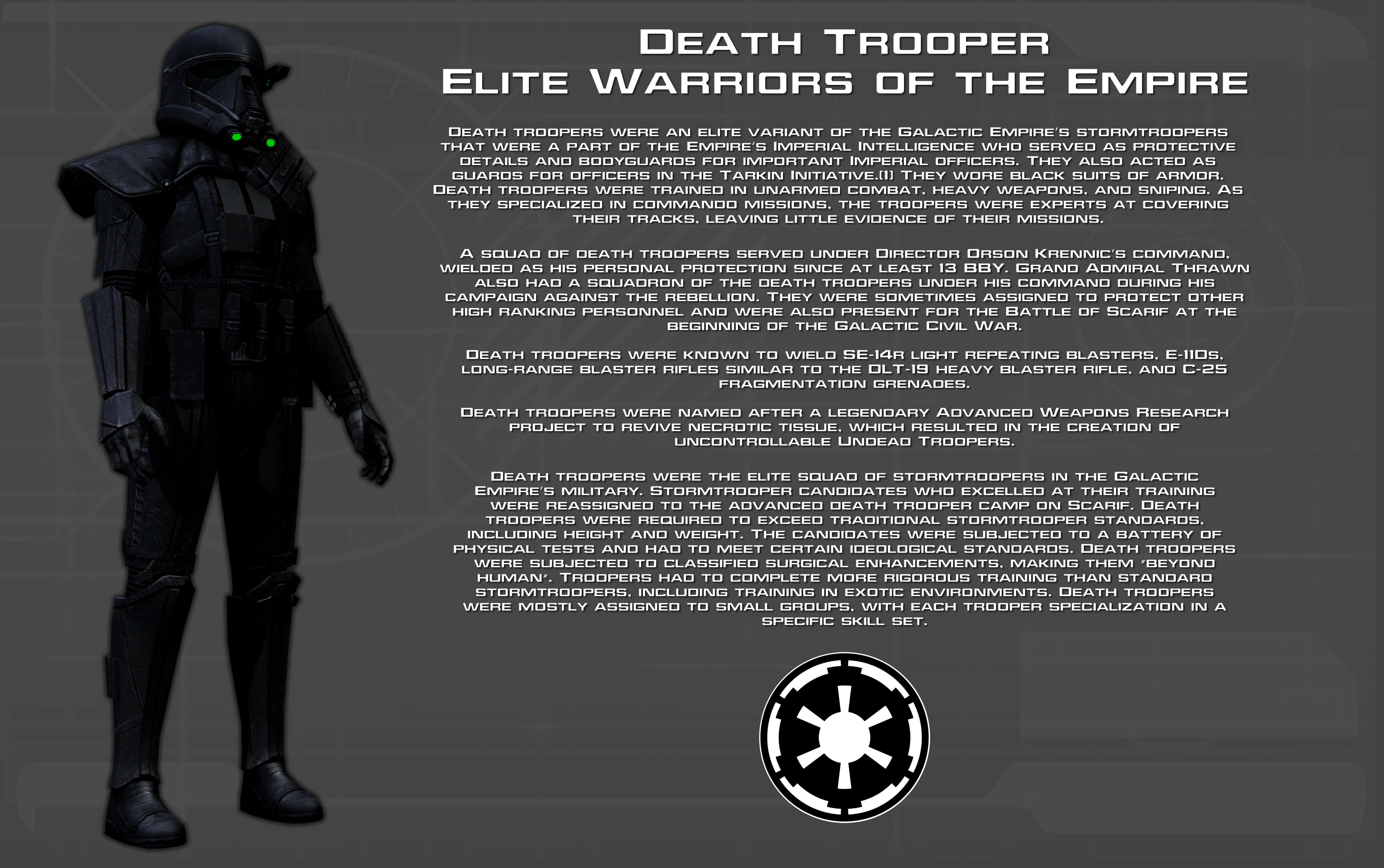 Death Trooper tech readout [New]