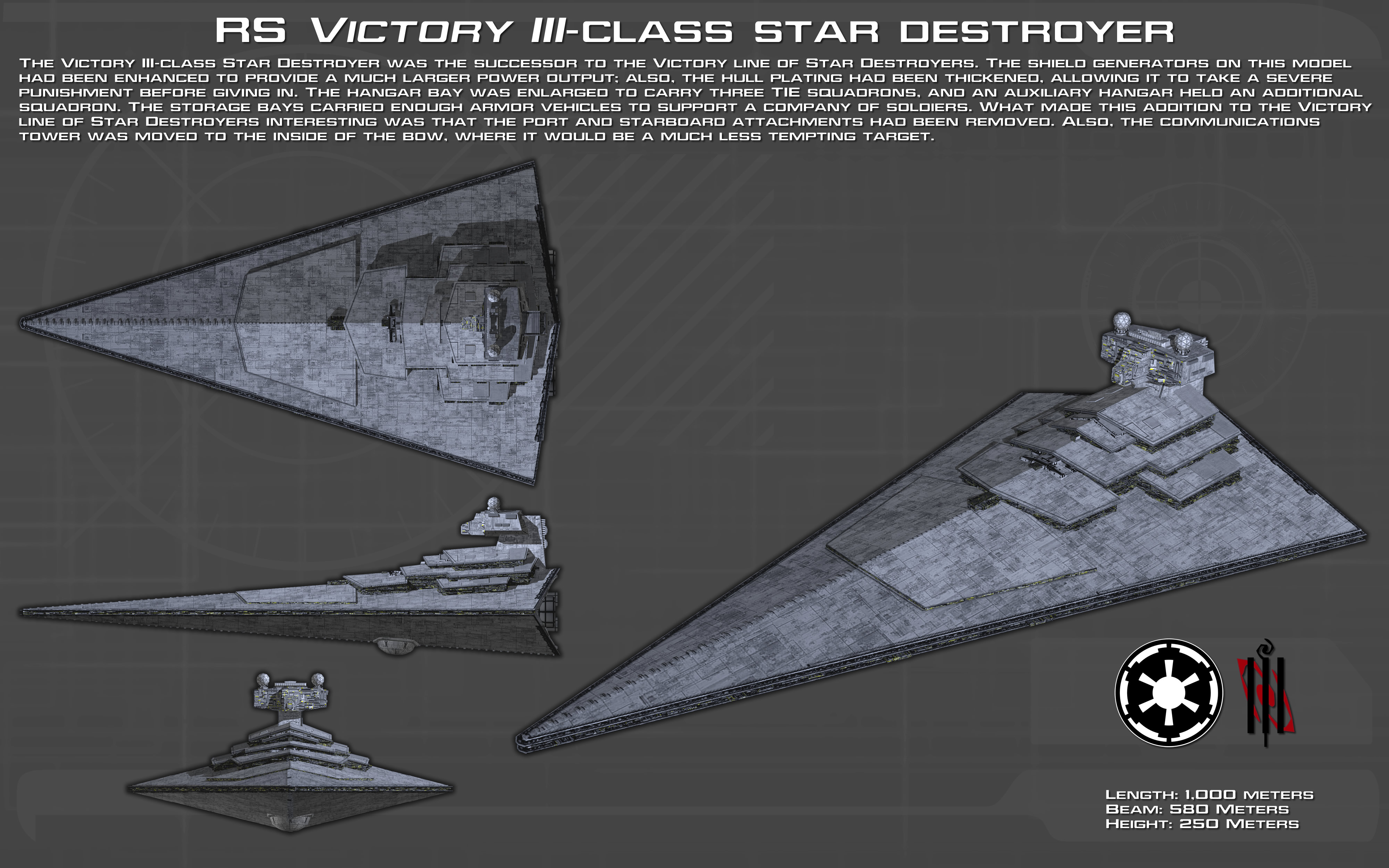 RS Victory III-class star destroyer ortho [New]