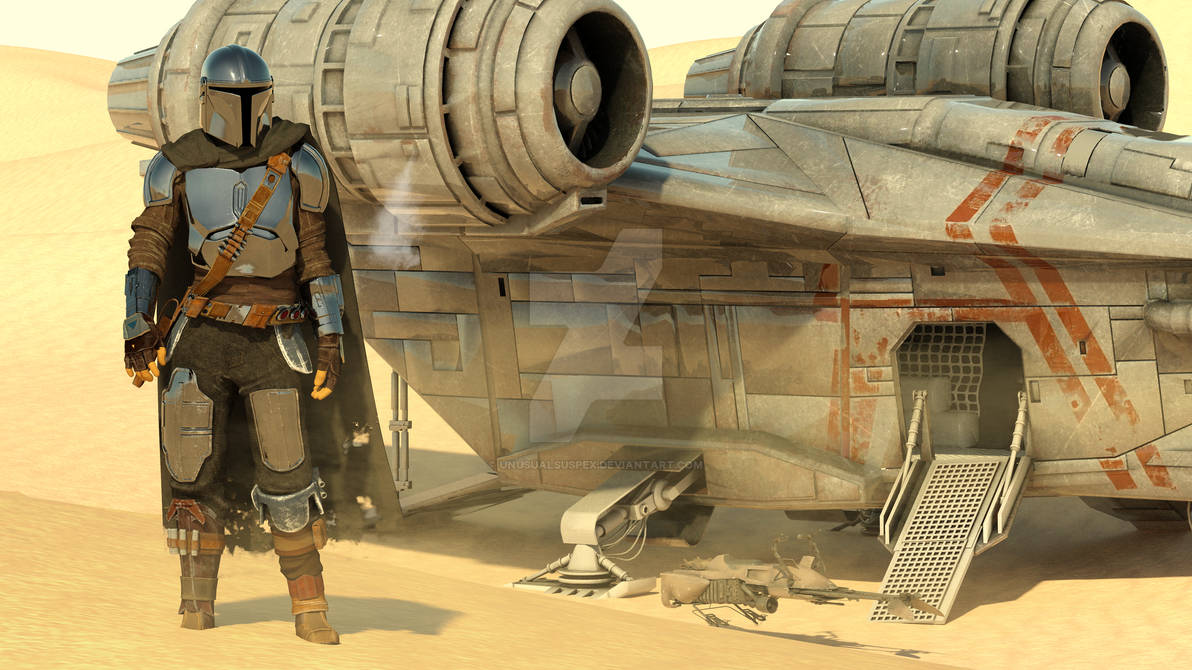 Mando and his ride by unusualsuspex on DeviantArt