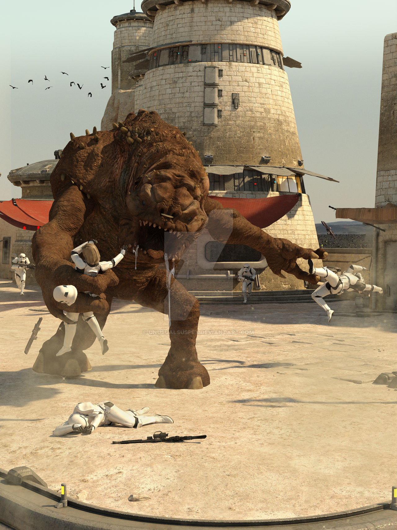 Rancor Rampage by unusualsuspex on DeviantArt