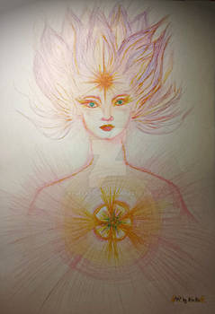 Angel Energy painting - Healing the heart