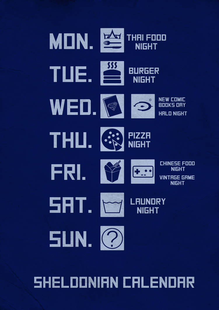 Sheldon Manual Page: Sheldonian Calendar by Thothhotep on DeviantArt