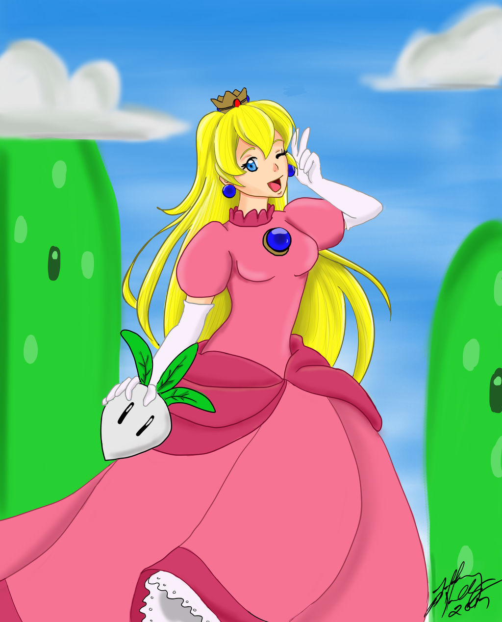 Fanatsy Peach Princess Peach - Feeling Peachy! by TefiTafi on DeviantArt