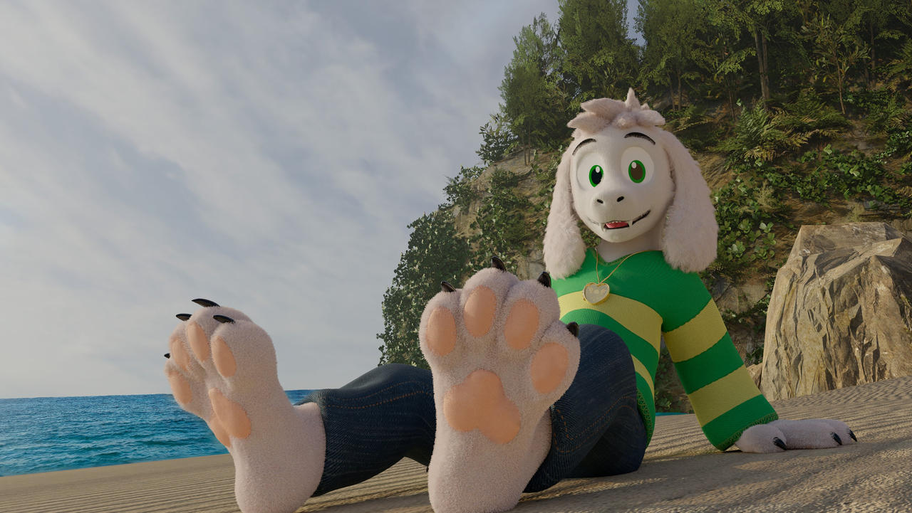 Asriel feet by nagycsangasz on DeviantArt