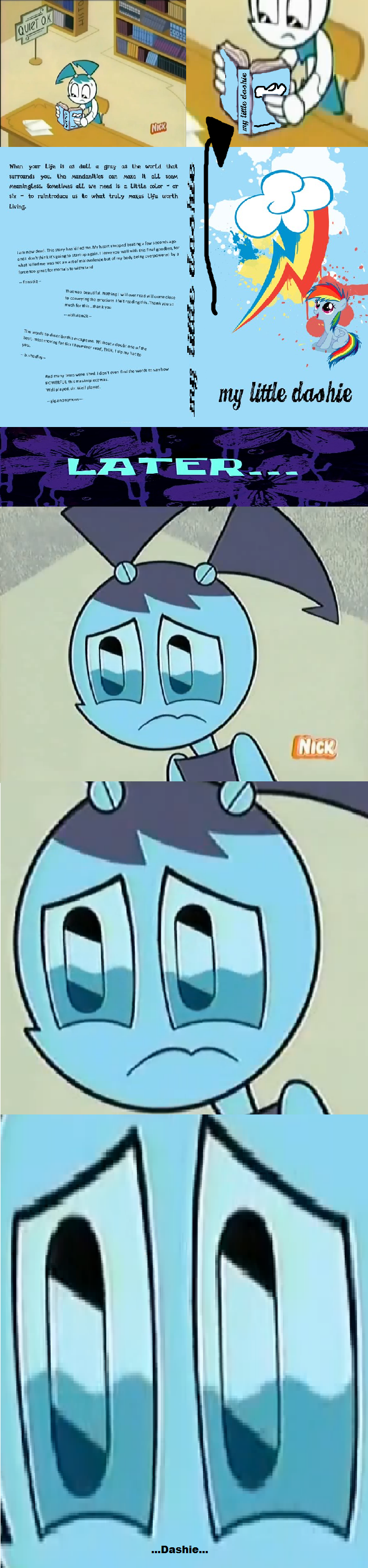 Jenny/XJ9's reaction to My Little Dashie