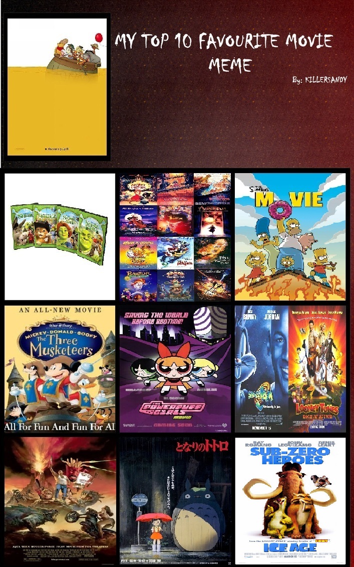 My Top 10 Favorite Movies by cartoonfanboyone on DeviantArt