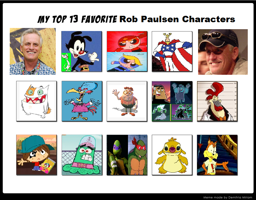 My Top 13 Favorite Rob Paulsen Characters