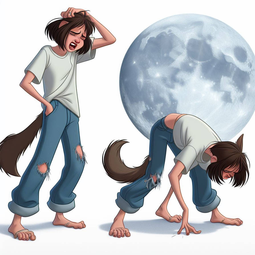 Werewolf Scampering Trailer Park Werewolf #2 by BoredCat74 on DeviantArt