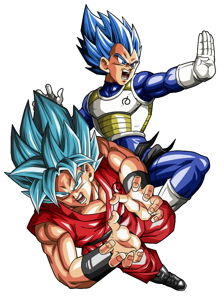 Goku and Vegeta Full Power by thugxart on DeviantArt