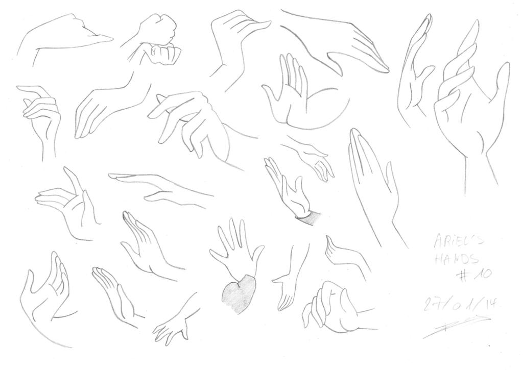 Disney Hands Training - Ariel's Hands Sketch #10 By Sacha31 On Deviantart