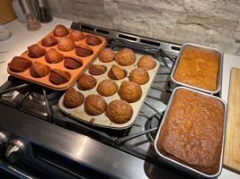 Banana bread and muffins