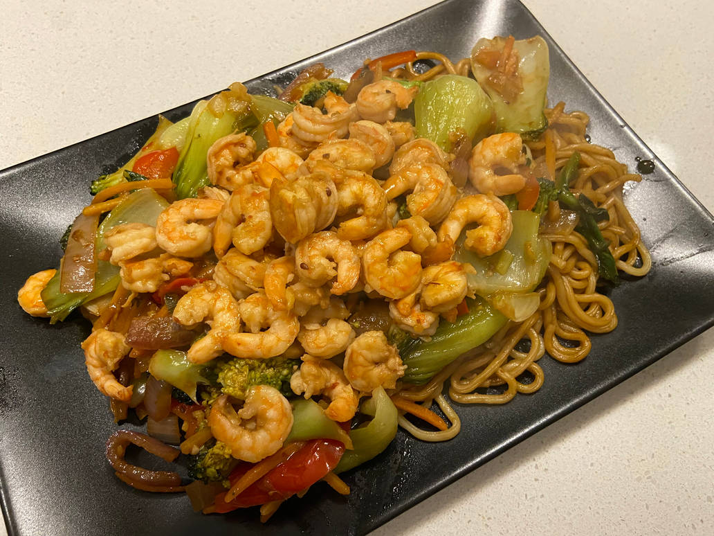 Shrimp ramen stir fry by DJ-Blast3R on DeviantArt