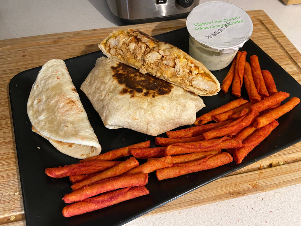 Chicken crunchwrap W PBH taco and Taqis by DJ-Blast3R on DeviantArt