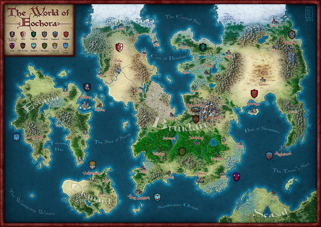 Exorhas Map The World of Eochora by TomDigitalGraphics on DeviantArt