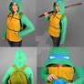 TMNT Leonardo Hoodie with Shell Backpack