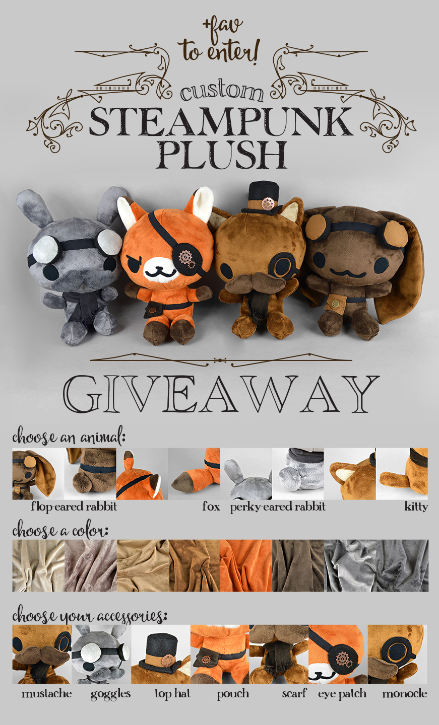 Steampunk Plush Raffle! [Closed]