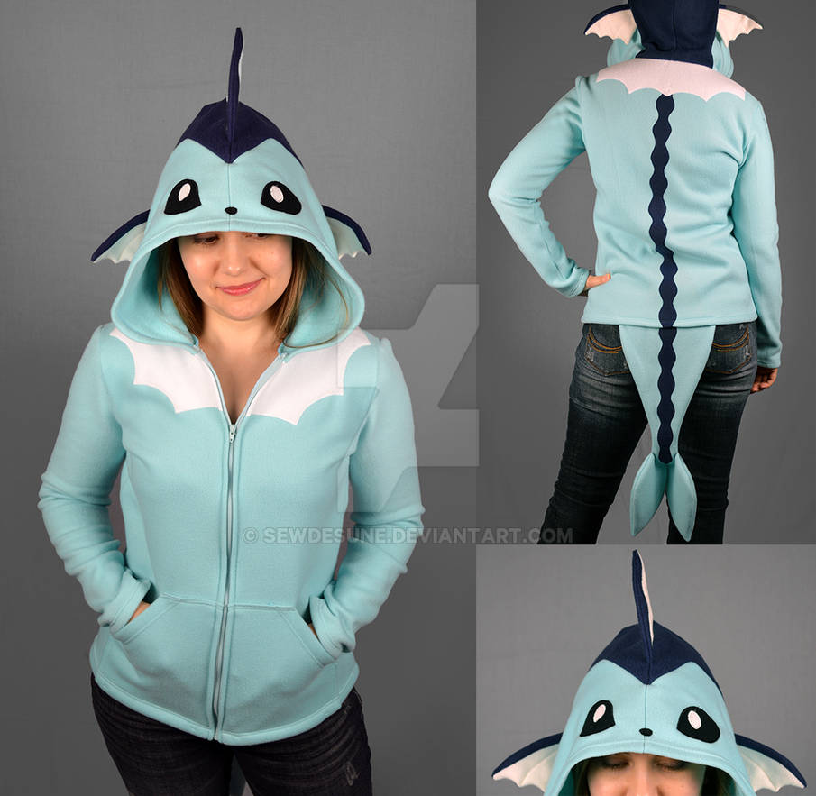 Vaporeon Hoodie by SewDesuNe on DeviantArt