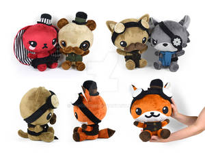 Steampunk Chibi Plushies