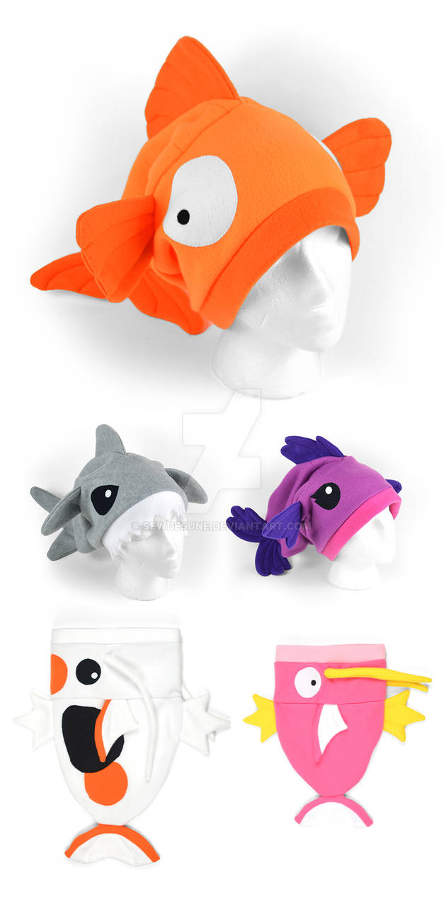 Shellfish Riddle Hat Slouchy Fish Hats by SewDesuNe on DeviantArt