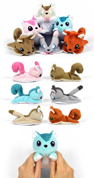 Squirrel Beanie Plushies