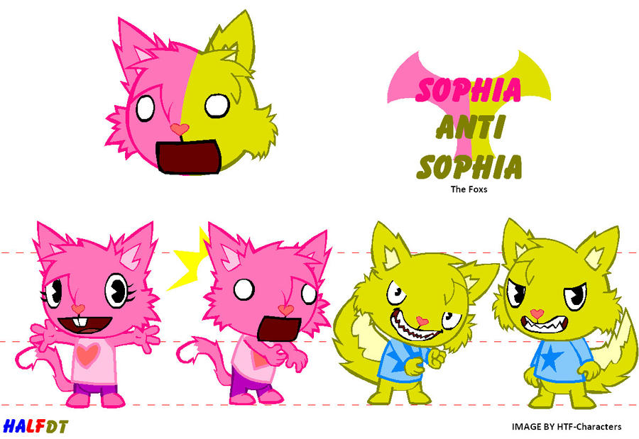 Sophia and Anti Sophia Half DT by HTF-Characters on DeviantArt