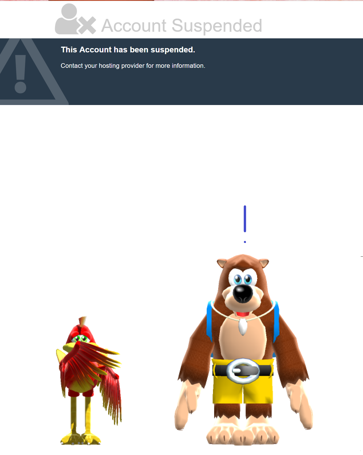WHAT????!! BANJO'S BACKPACK IS DOWN!!