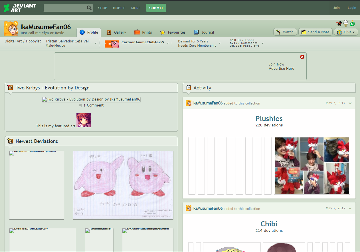 Generic Deviantart Profile My Deviantart Profile - May 19 2017 by YiyaRoxie on DeviantArt