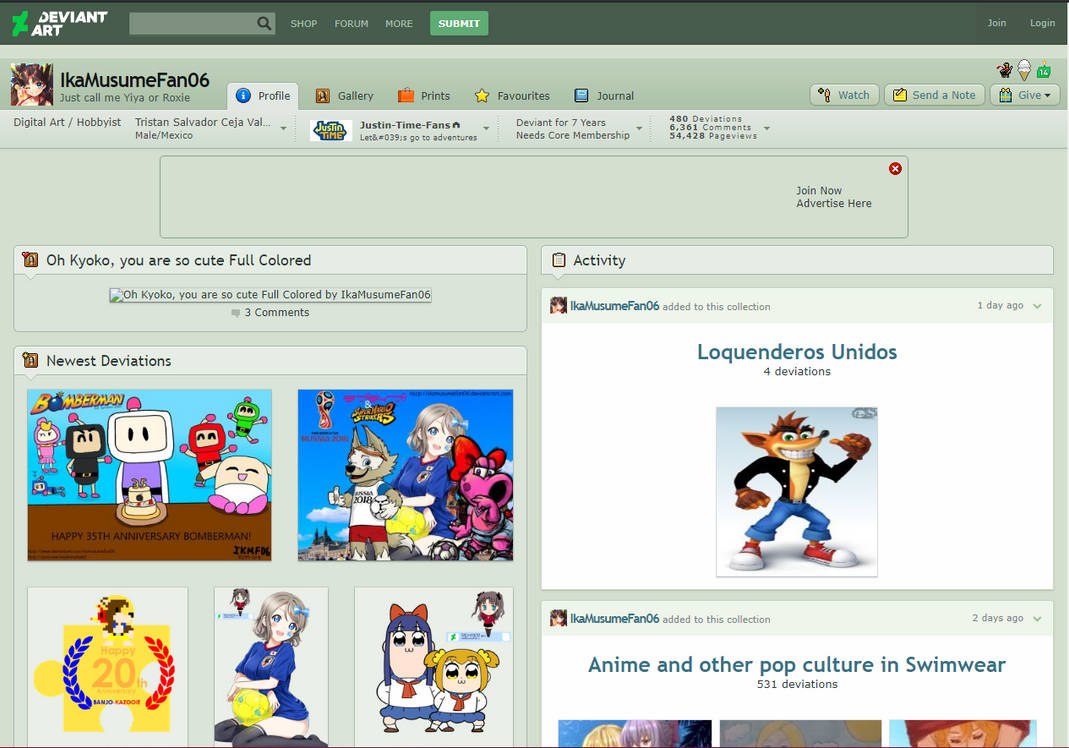 Generic Deviantart Profile My Deviantart Profile - July 24 2018 by YiyaRoxie on DeviantArt