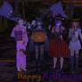 Halloween with Three Houses girls