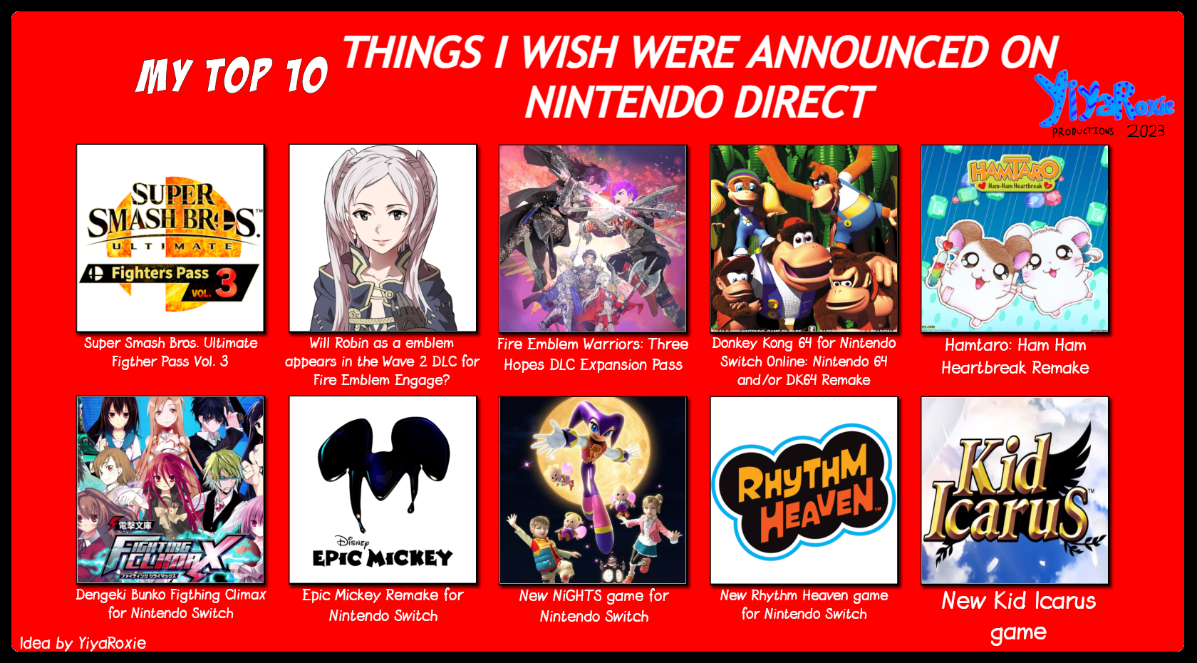 My Nintendo Direct announcement wishlist part 3 by YiyaRoxie on DeviantArt