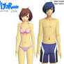 Summer Makoto and Kotone