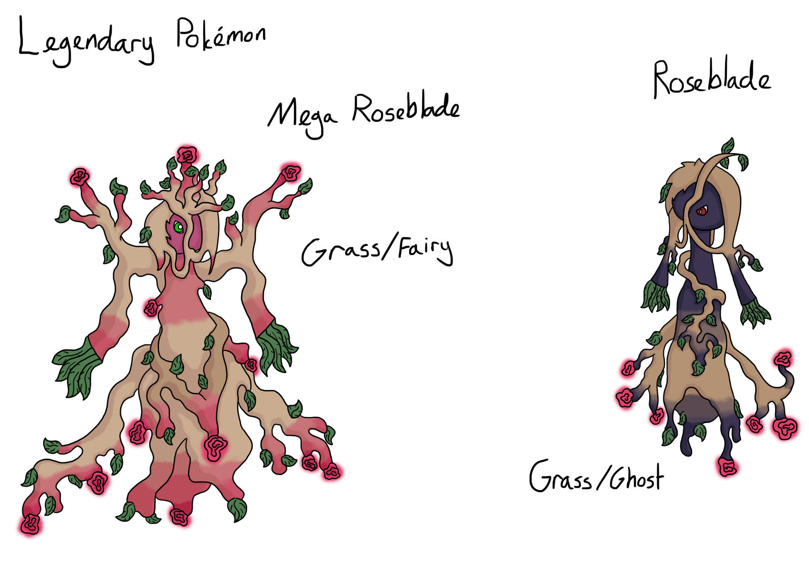 Mega Roserade Fakemon Fakemon: Roseblade and Mega Roseblade by Akvamethyst on DeviantArt