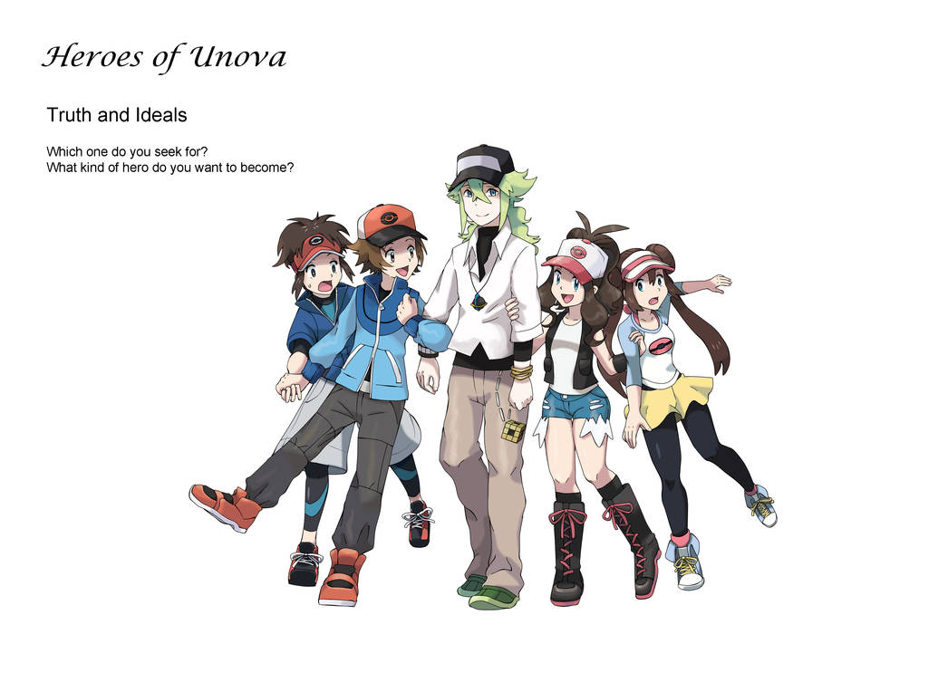 Pokemon Bw Bw2 Heroes Of Unova By L Jing On Deviantart