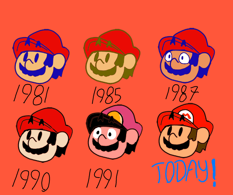 Evolution of Mario by Pipetoad19 on DeviantArt