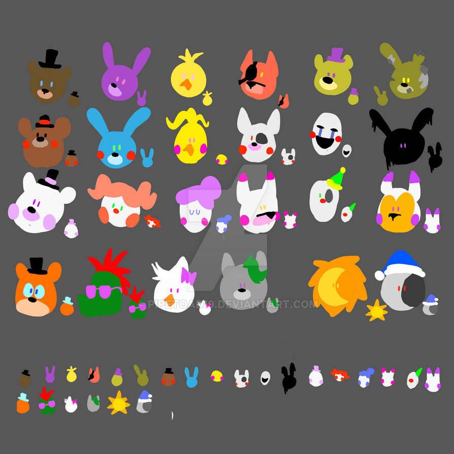 Fnafi Fnaf Animatronics by Pipetoad19 on DeviantArt