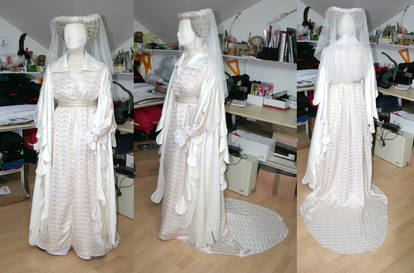 White renaissance   gown