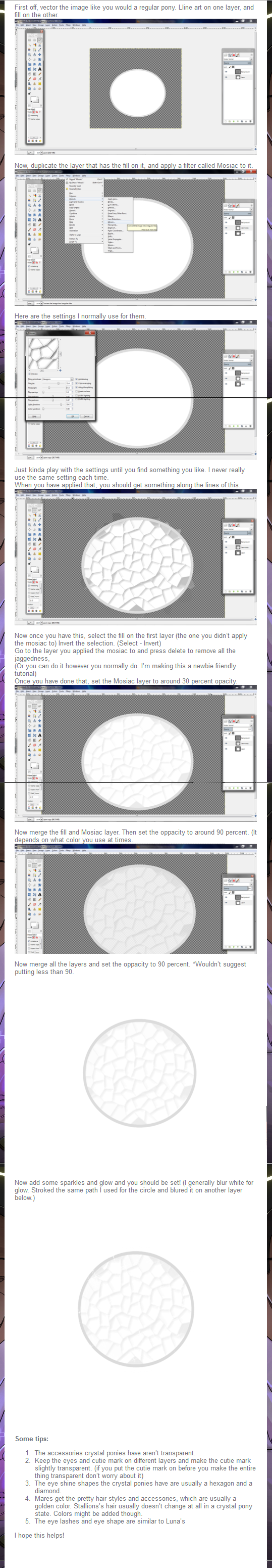 Crystal Pony Tutorial