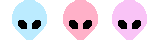 Pastel Alien heads F2U