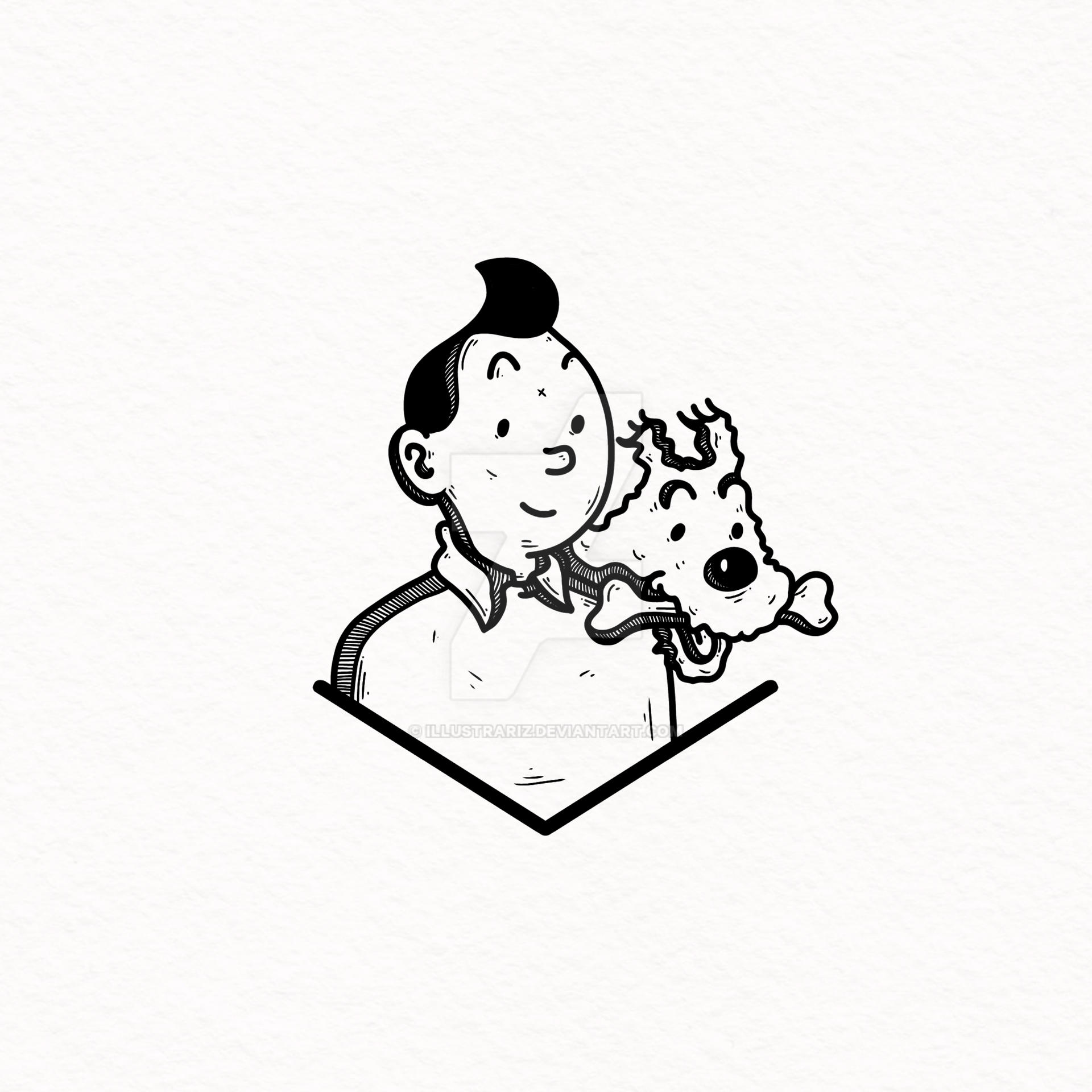 Tintin Deviantart TINTIN by illustrariz on DeviantArt
