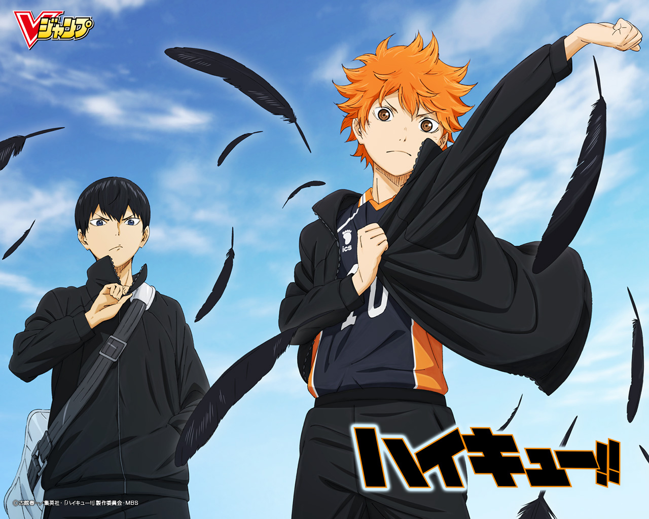 Haikyuu, Anime, Karasuno, Team, Shoyo Hinata, Tobio Kageyama