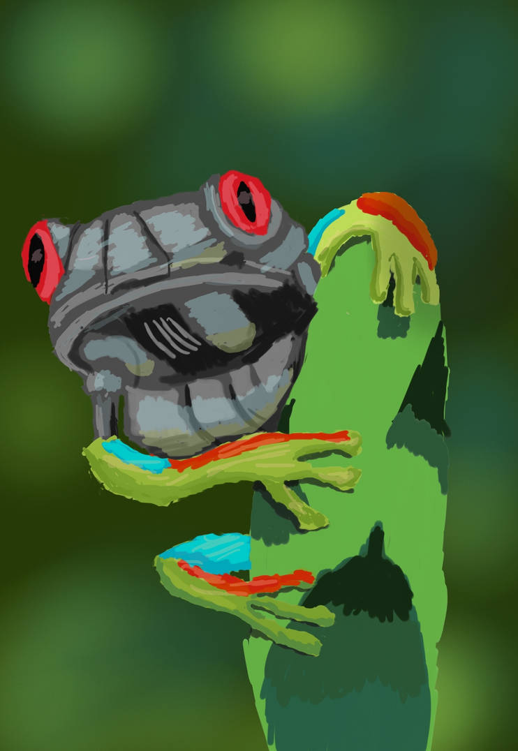 Evil Rondo Frog Robo-Frog Painted by Venonmus on DeviantArt