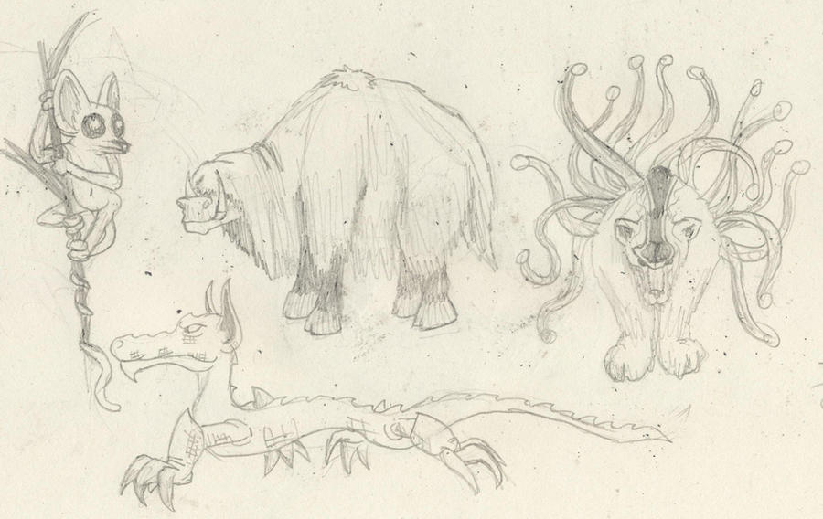 random creatures by my-goldfish on DeviantArt